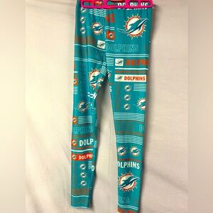 EUC Miami Dolphins Official NFL Leggings Team Apparel Women's Small
